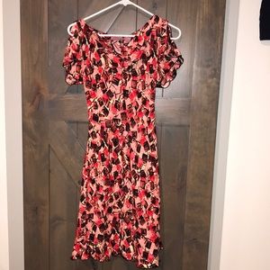 Betsey Johnson silk print dress